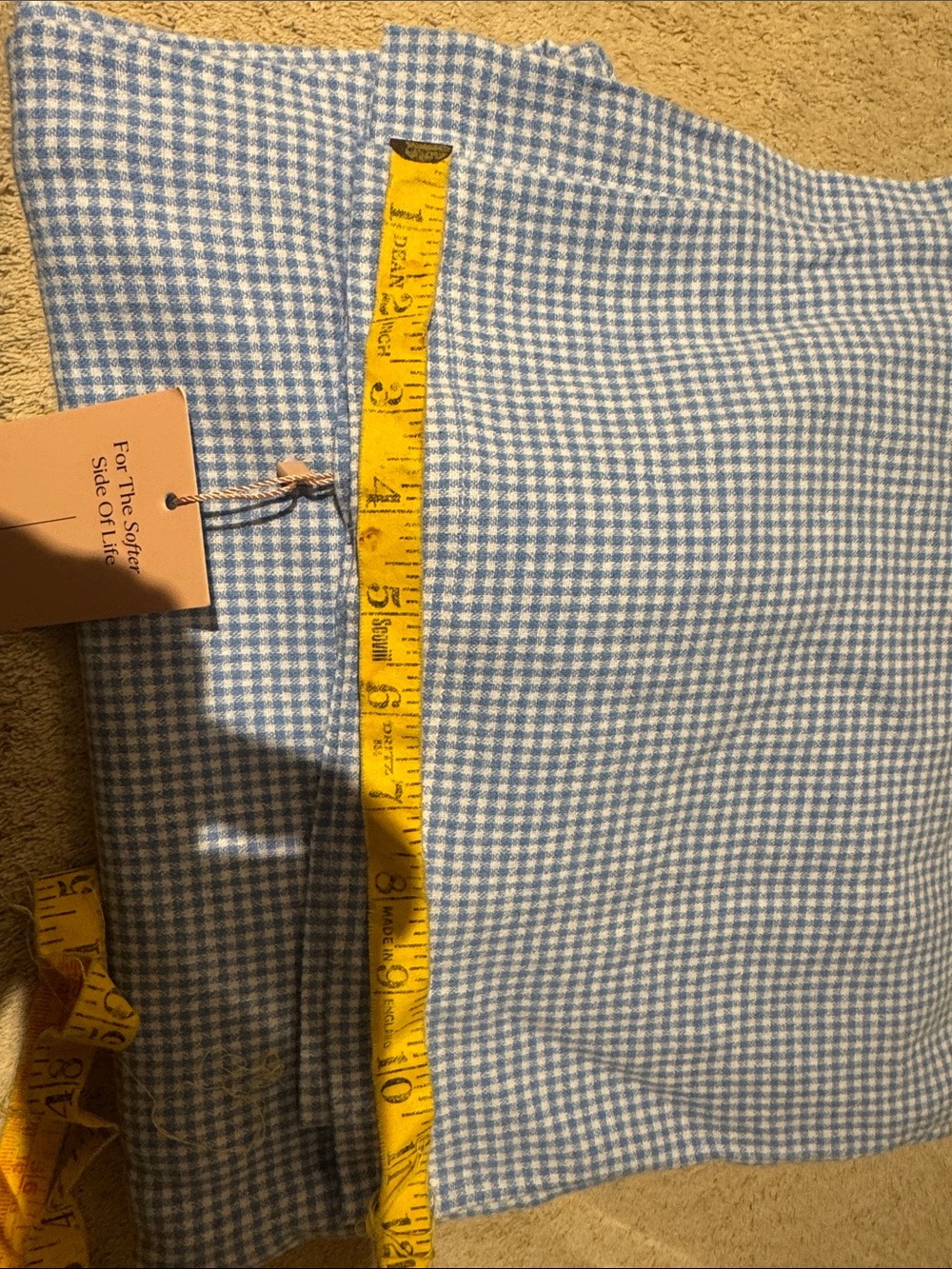 Eberjey Light Blue Gingham pijama set - Picture 10 of 10